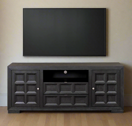 Hattons Cross Black TV Console